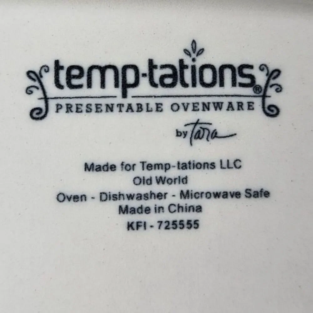 Temp-tations by Tara Old World Cranberry Red Oval Serving Platter 13